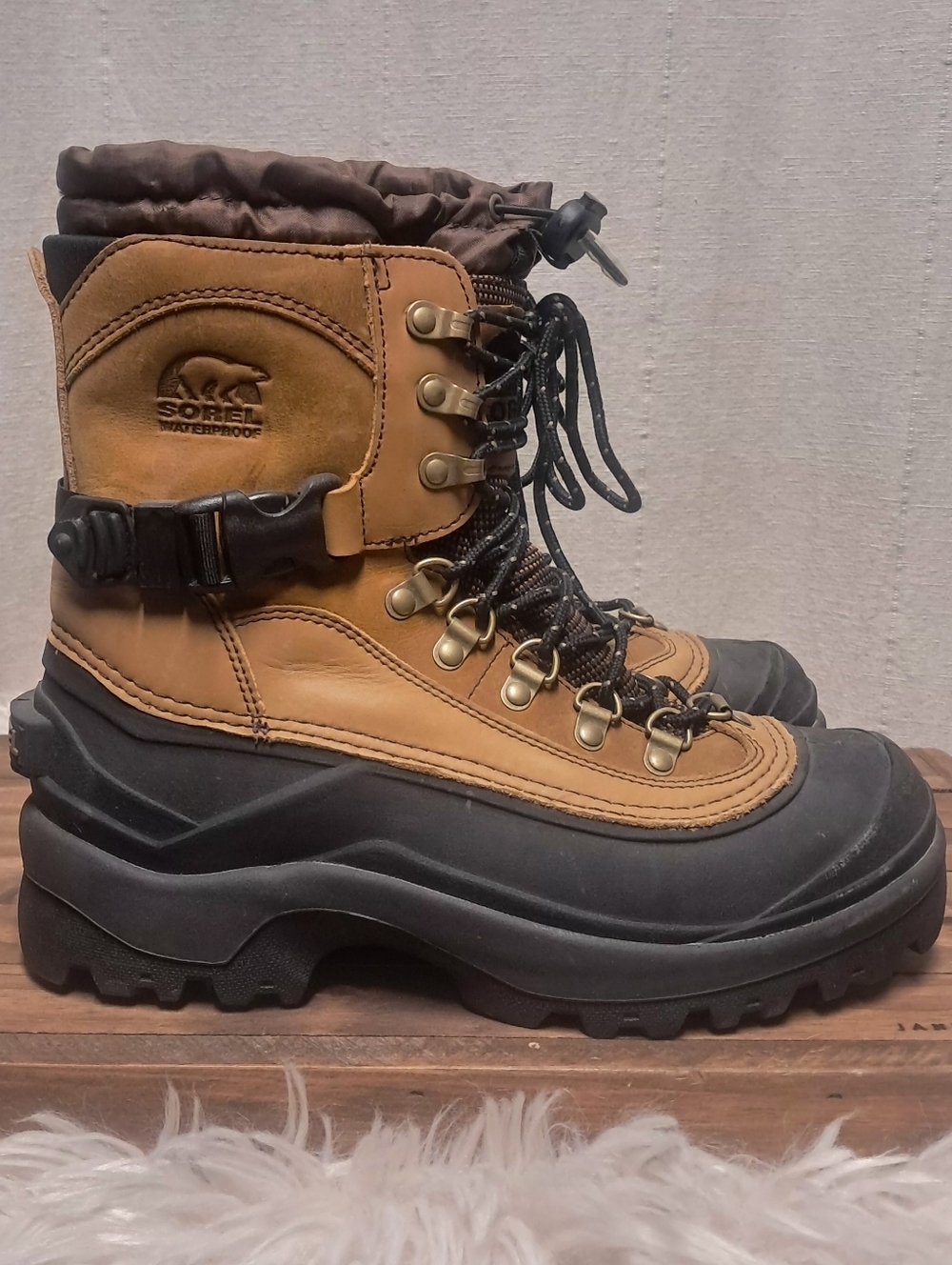 Sorel Conquest Insulated Waterproof Winter Boots Size 8 - Picture 4 of 10